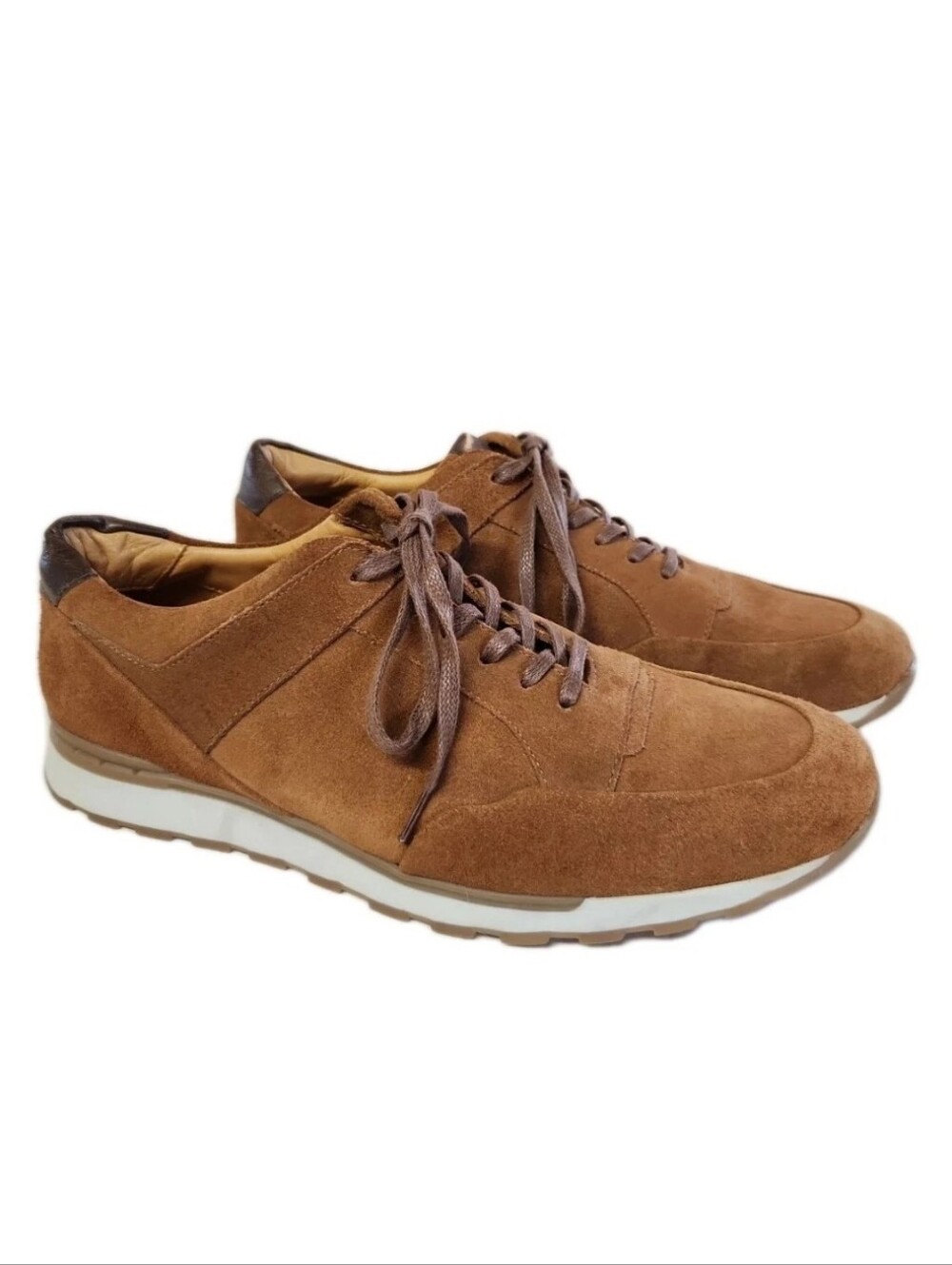 Brothers United Buadonis Men's Brown Suede Sneakers Luxury Fashion Trainers S 11